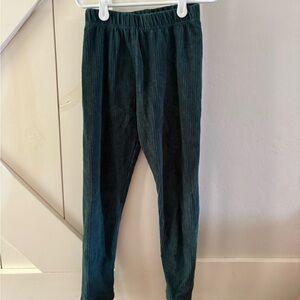 Hanna Andersson Kids Corduroy Leggings - Deep Green